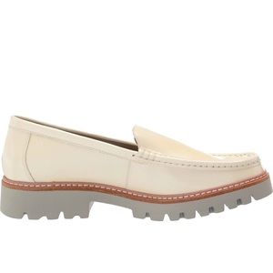 DONLAD PLINER LUG SOLE LOAFERS IN BONE color